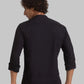 Men Black Slim Fit Solid Cotton Full Sleeve Shirts