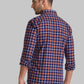 Men Blue Slim Fit Checks Cotton Full Sleeve Shirts