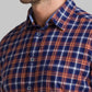 Men Blue Slim Fit Checks Cotton Full Sleeve Shirts
