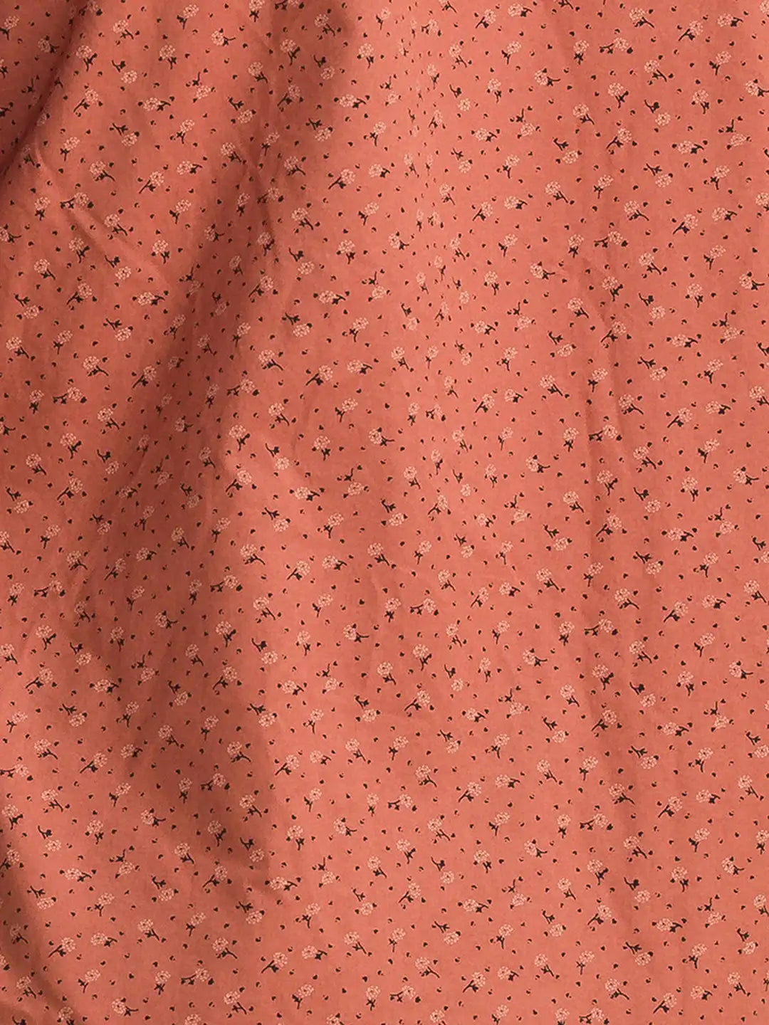 Men Red Slim Fit Print Cotton Full Sleeve Shirts