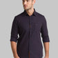 Men Black Slim Fit Print Cotton Full Sleeve Shirts