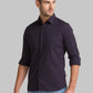 Men Black Slim Fit Print Cotton Full Sleeve Shirts