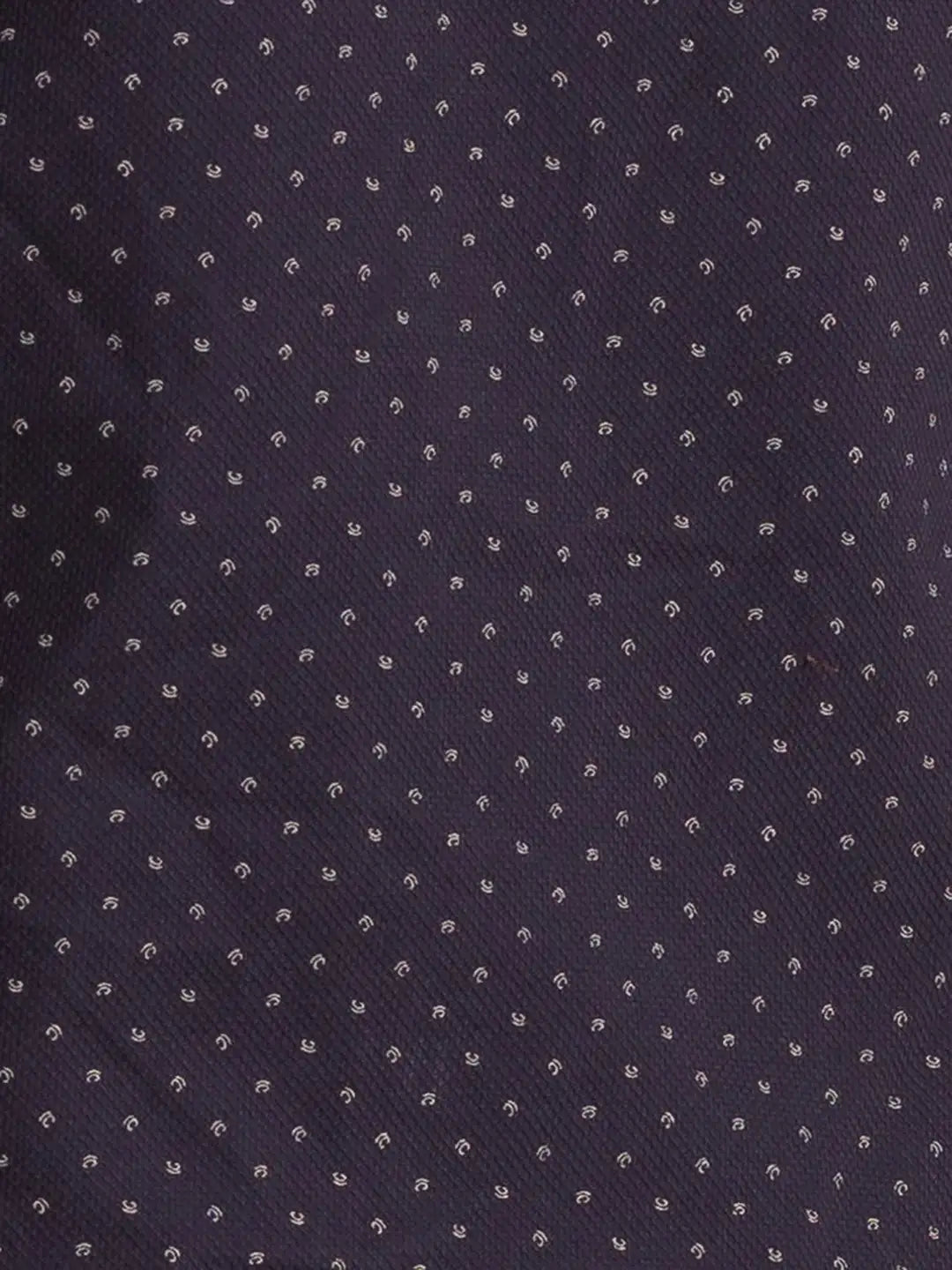 Men Black Slim Fit Print Cotton Full Sleeve Shirts