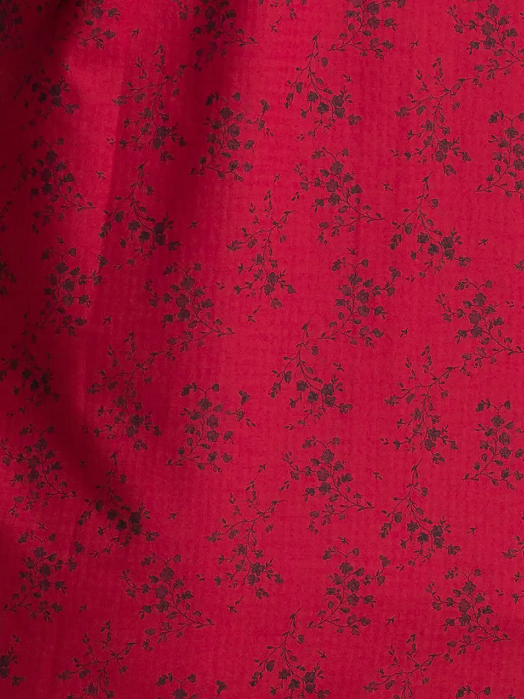 Men Red Slim Fit Print Cotton Full Sleeve Shirts