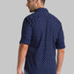Men Blue Slim Fit Print Cotton Full Sleeve Shirts