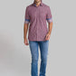 Men Red Slim Fit Stripe Cotton Full Sleeve Shirts