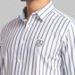 Men White Slim Fit Checks Cotton Full Sleeve Shirts