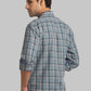 Men Grey Slim Fit Checks Cotton Full Sleeve Shirts