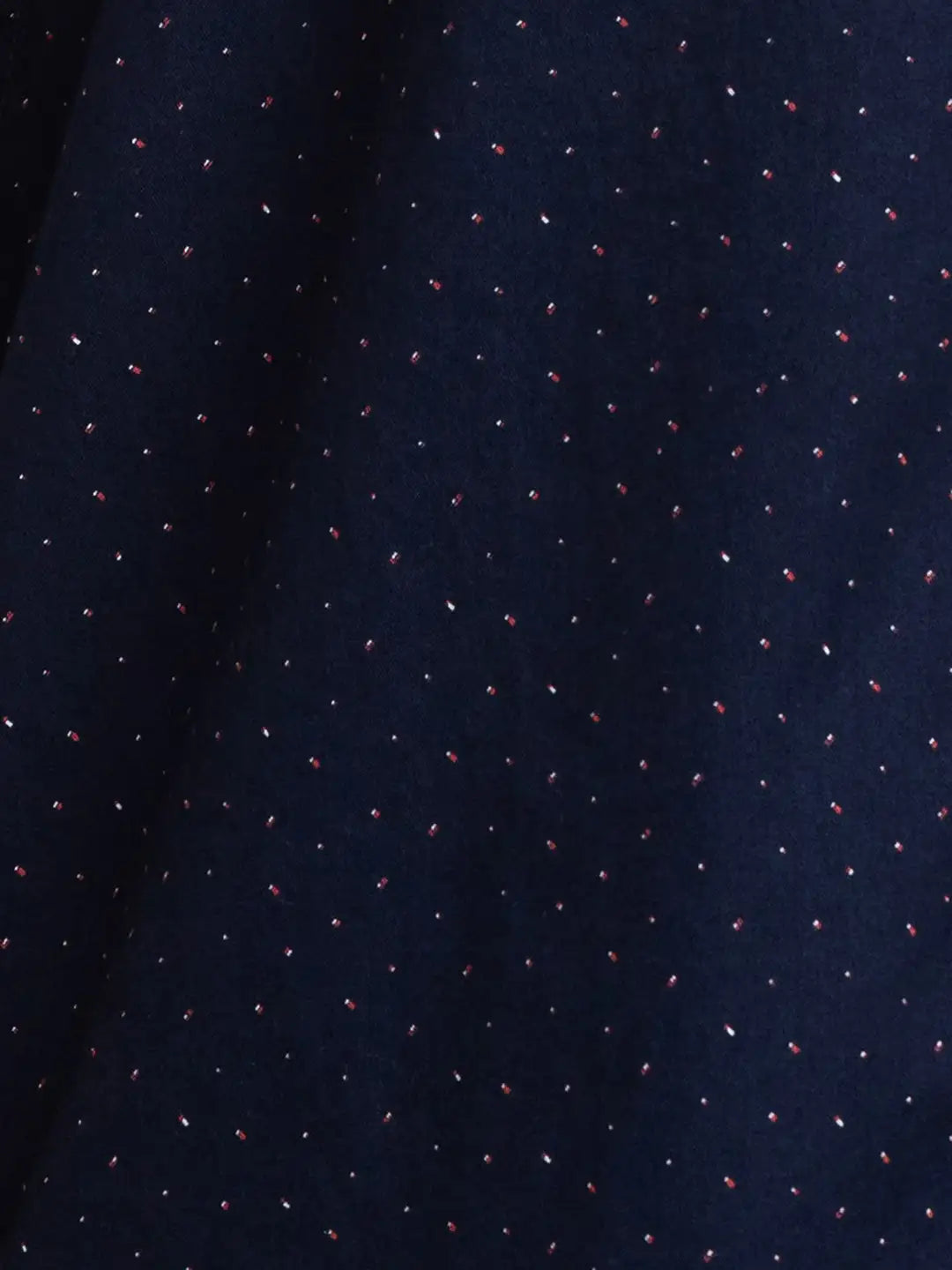 Men Blue Slim Fit Print Cotton Full Sleeve Shirts