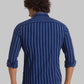 Men Blue Slim Fit Stripe Cotton Full Sleeve Shirts
