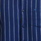 Men Blue Slim Fit Stripe Cotton Full Sleeve Shirts