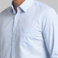 Men Blue Slim Fit Print Cotton Full Sleeve Shirts