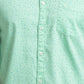 Parx Men Green Print Slim Fit Cotton Full Sleeve Cutaway Collar Shirt