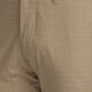 Men Khaki Lrt Fit Yarn Dyed Cotton Blend Trouser