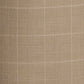 Men Khaki Lrt Fit Yarn Dyed Cotton Blend Trouser