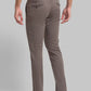 Men Grey Low Rise Tapered Fit Print Cotton Blend Trouser