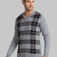 Men Grey Checks Acrylic Blend Full Sleeve Sweaters